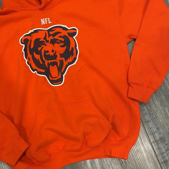 Youth NFL Orange Chicago Bears Sweatshirt Hoodie - Picture 3 of 6